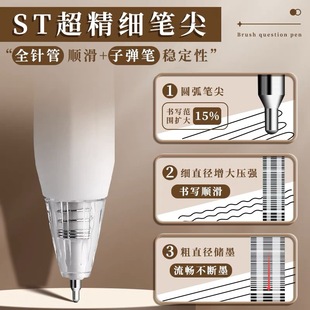 Ins University Press Pen Quick Dry High Yan Value Major Famous University Students Personality Gel Pen Black Brush Pen