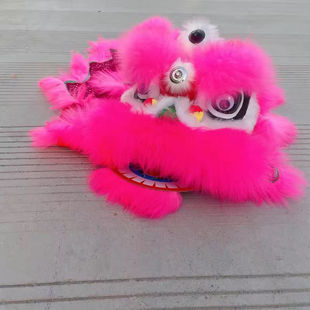 Little Lion Head Dance Lion Head suit Plastic Children's Dance Lion Dance Lion Dance Lion Dance South Lion Kindergarten Performance Props 9 Inch 6 Inch