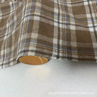 Plaid Woolen Fabric Autumn and Winter Spot Coat Skirt Children's Clothing Luggage Fabric