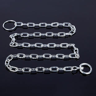 Galvanized pet chain household dog leash medium and large dog thick iron chain dog chain thick chain swivel iron ring chain
