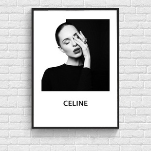 Women's Clothing Store Niche Nordic Painting Set Props Black and White Fashion Bedroom ins Style Painting Homestay Decoration Painting
