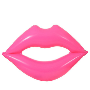 Cross-border new ins net red shooting bar water red lips red love inflatable floating swimming ring