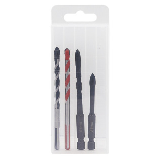 Hexagonal Shank Cross Cutter Head Tile Drill Lengthened Ceramic Twist Drill Glass Punching Drill Overlord Drill Set