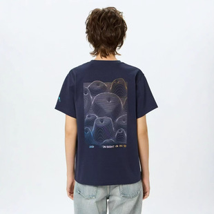 Japanese Summer New Embroidered Letters Loose Casual Comfortable All-match Pure Cotton Pullover Round Neck T-shirt for Men and Women