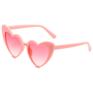 New Peach Heart Sunglasses Cross-border European and American Party Special-shaped Heart Glasses Popular Street Photography Fashion Ladies Sunglasses
