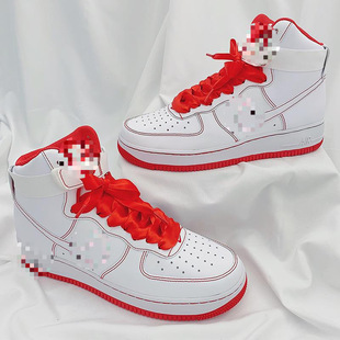 Оригинальная адаптация BaoJie (BaoJie) AJ1AF1 Air Force One 1970-х годов, шелковая веревка для шнурков Macaron