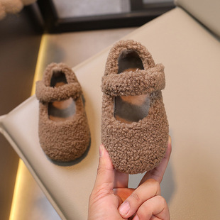 Mao Mao shoes children's cotton shoes 2024 autumn and winter children's shoes girls winter shoes fleece-lined shoes children's shoes baby bean shoes