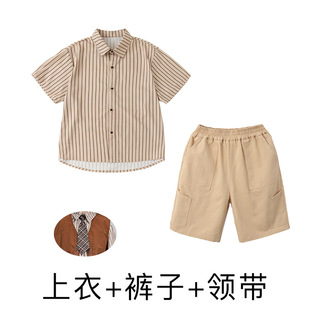 Children's Children's Hip-Hop Fashion Clothing for Boys Hiphop Summer Fashion Brand Short-Sleeved Japanese Vest Children's Hip-Hop Performance Clothing