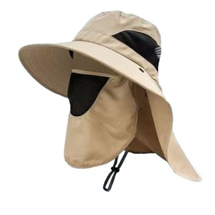 Summer Sunshade Sunscreen Trendy Sunshade Hat Mountaineering Sunscreen Breathable Outdoor Quick-drying Fishing Fisherman Sun Hat for Men and Women