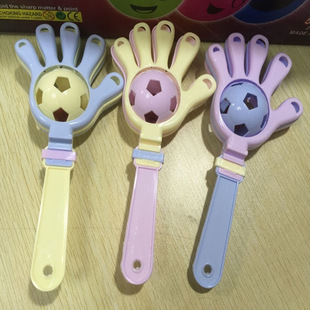 Large hand-clap room football rattle children's early education Enlightenment musical instruments parent-child interactive toys to push small gifts