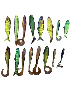 AliExpress simulation fish long tail soft bait fake bait imitation vacuum light sea fishing gear artificial bait simulation fish toy foreign trade