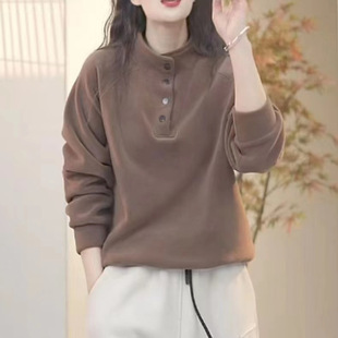 [260g thread velvet] autumn and winter warm semi-high collar vests casual Joker slim loose plus size solid color