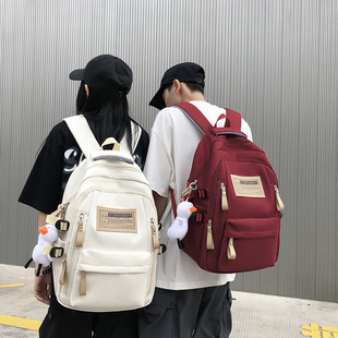 Backpack Simple Female College Student Schoolbag Ins College Style Trendy Junior High School Couples New Senior high school Student Backpack