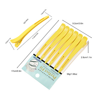 Hair Stylist Long Billed Clip Duckbill Clip Barber Shop Perm Dyeing Partition Positioning Non-marking Hairpin Styling Clip