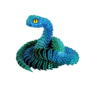 3D-печатная игрушка-модель випера, светящиеся суставы всего тела, подвижные искусственные животные, детские игрушки, ландшафтные украшения