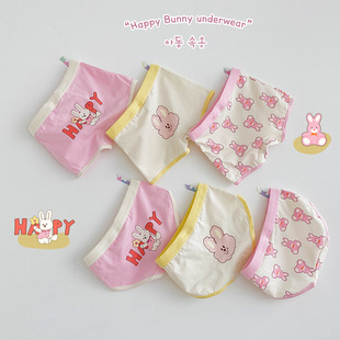Children's Underwear Wholesale 24 Autumn Cartoon Rabbit Girls Underwear Boxer Class A Cotton Baby Girls' Briefs