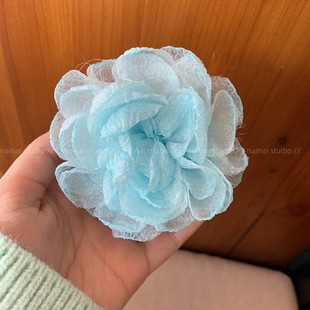 Summer Flower Hairpin Side Clip Side Ear Rear Hairpin Women's 2025 New Head Flower Artificial Flower Headwear Seaside Hair Accessories
