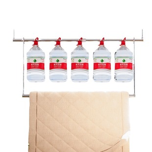 Clothes pole balcony hanging telescopic clothes rack non-perforated hanging stainless steel quilt bed sheet special