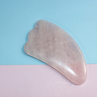 Pink crystal horn scraping tablets facial face powder crystal scraping plates powder crystal jade scraping tablets factory wholesale