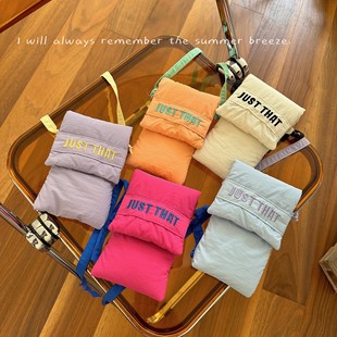 Cute Soft Cute Mobile Phone Bag Korean Style Student All-match Satchel Raspberry Powder Coin Purse Niche Design Cloth Bag Small Bag