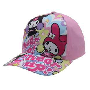 Cross-border cartoon printed children's baseball cap coolomele cute cartoon boys and girls peaked cap