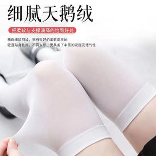 Summer Ultra-thin Cuff Socks White Slim Velvet Thin Silk Stockings Over-the-knee Socks Women's Mid-high Half-length Socks Students