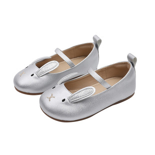 Wholesale custom Korean version 2025 spring and autumn new children's princess shoes all-match western style small and medium-sized girls leather shoes girls shoes