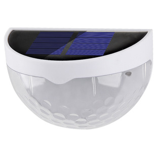 2022 new solar lamp LED courtyard wall lamp semicircle Garden ceiling lamp villa swimming pool household fence lamp