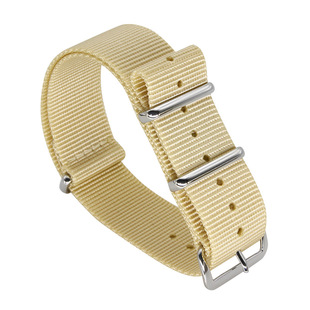 61sNATO Nylon Canvas One-piece Band Nylon Braided Watch Strap 18/20/22/24mm
