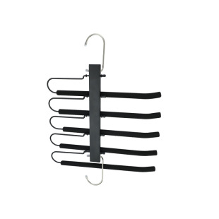 Household Magic Seamless Clothes Rack Wardrobe Storage Artifact Hanger Pants Rack Multifunctional Folding Multi-Layer Sponge Pants Rack