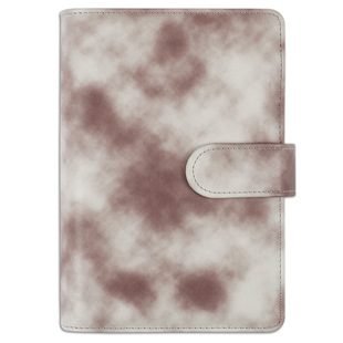 Cross-border Colorful Laser Macaron suit Leather PU Notebook Cash Budget Book Loose-leaf Book Finance Book