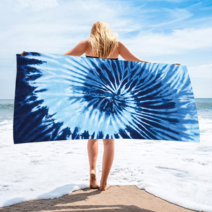 M196 on the new temu explosion cross-border beach towel custom printed towel seaside holiday absorbent beach bath towel