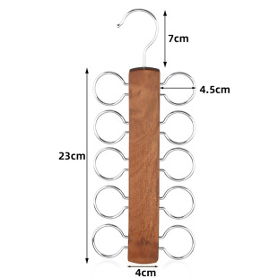 Wooden Towel Clothes Hanger Non-Slip Bold Style Seamless Clothing Store Clothes Hanger Household Clothes Hanger Wholesale Cross-Border Hot Selling