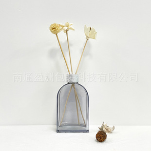 150ML in stock diy perfume bottle simple style glass bottle fire-free aromatherapy bottle flat bottle collapsed shoulder home decoration