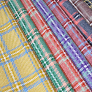 Spring and Summer Pants Plaid Fabric Japanese and Korean Fashion Women's Dress Suit Jacket Fabric Spot TR Stretch Cloth