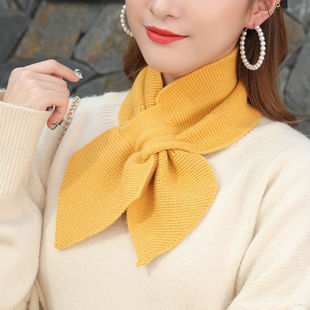Scarf Women's 2024 New Winter Double-sided All-match Elk Red Student Warm Cold-proof Knitted Scarf Scarf