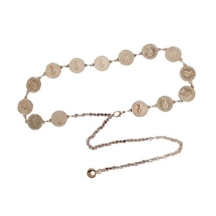 Women's Waist Chain Summer Fashion Vintage Pendant with dress Metal Chain Casual All-match Design Sense Decorative Belt