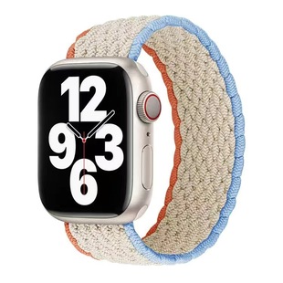 Рекомендуется применимо applewatch Apple Watch модный Ремешок Модные ветровые полосы нейлоновый Плетеный ремешок iwatch с одной петлей