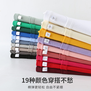 in stock wholesale a generation of 180G combed cotton round neck short sleeve T-shirt loose solid color men's and women's logo printing