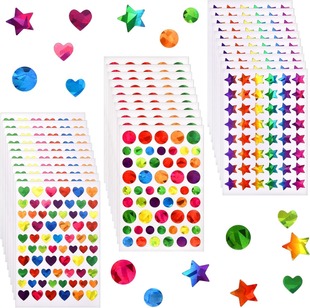 10 Sheets/Pack of Laser Stickers Reward Chart Decorative Stickers Labels