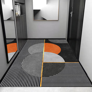 Light luxury household entrance absorbent floor mat hallway stain-resistant easy to clean home floor mat non-slip quick-drying diatom mud floor mat