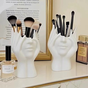 Cross-border creative body art modeling office supplies desktop multi-functional storage pen holder cosmetic brush cartridge accessories