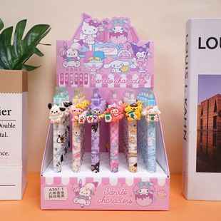 Explosions Sanrio patch pen 6 kinds of fragrance ins cute kulomi girl heart smooth and easy to write a variety of ink