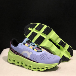 On Run Cloudmonster Generation Monster Shoes Fog White Black Orange Men's and Women's Shoes Lightweight Shock-absorbing Running Shoes sneaker