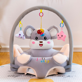 Baby Learn to Sit on Sofa Infant Comfort Learning Seat Children Frog Sheep Sofa Practice Penguin Seat Training Learn to Do