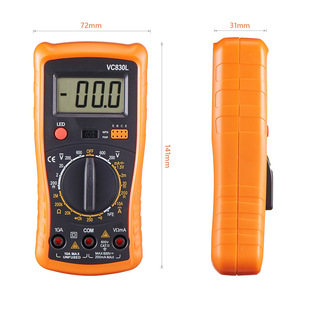 Factory foreign trade cross-border VC830L digital display multimeter handheld digital universal meter ammeter voltmeter