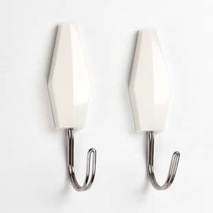No mark nail hook white wall diatom mud nail wall non-perforated hanging clothes strong stainless steel hook
