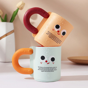 Household Children's Cute Cartoon Cup Internet-popular High-value Bathroom Mouthwash Cup Creative Couple Plastic Toothbrush Cup