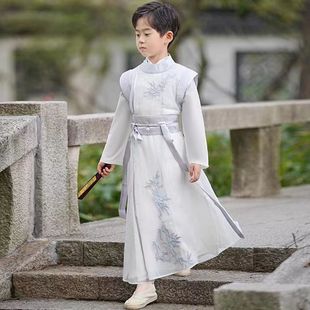 2025 New Style Boys Kindergarten Chinese Style Mid-Autumn Festival Han Dynasty Little Prince Ancient Style Handsome Tang Suit Ancient Costume Summer