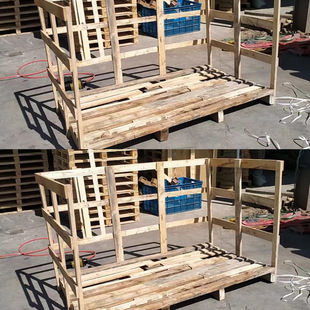 Motorcycle Transportation Wooden Frame Resistant to Damage Turnover Firm Wooden Box Mechanical Equipment Logistics Transportation Process Turnover Wooden Frame